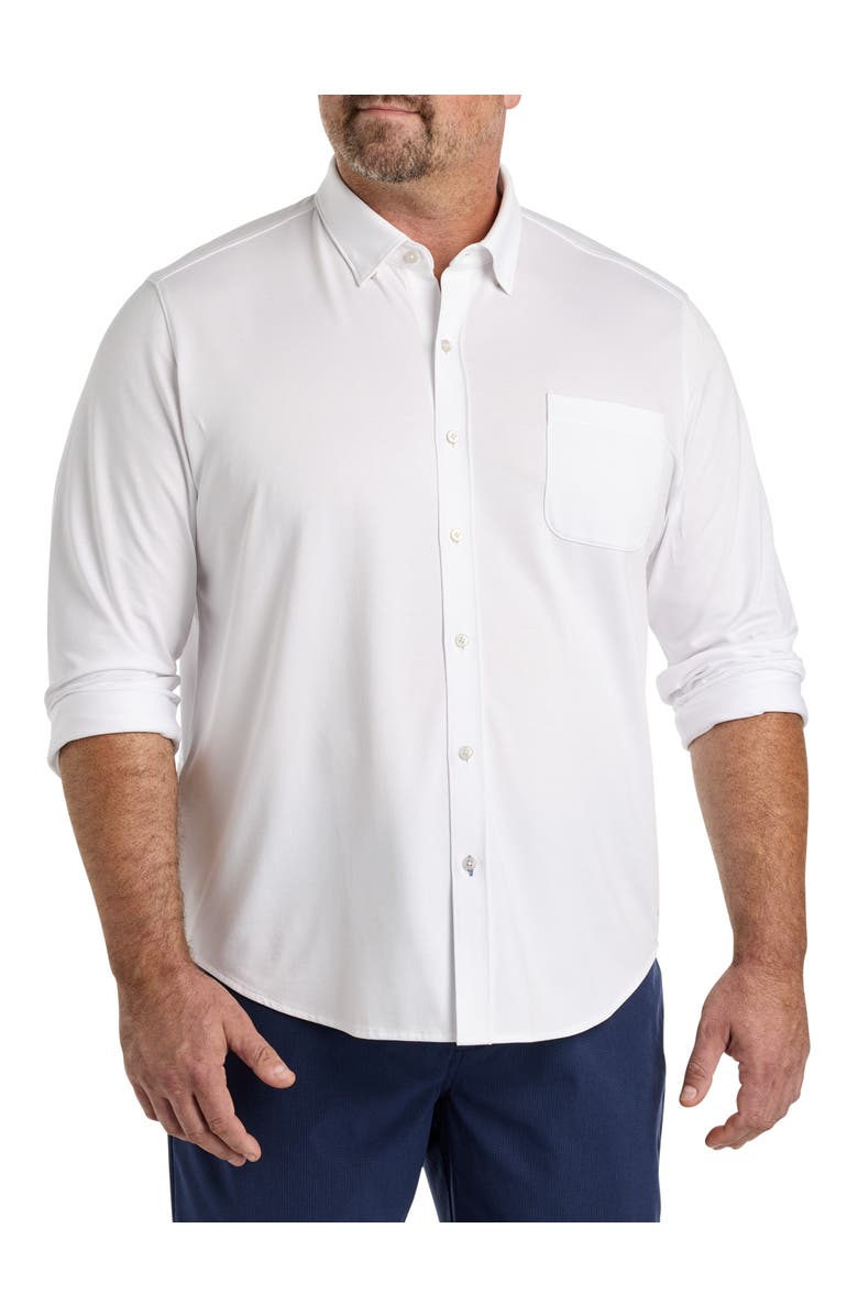 Tommy Bahama Big & Tall San Lucio IslandZone<sup>®</sup> Stretch Shirt, Main, color, White