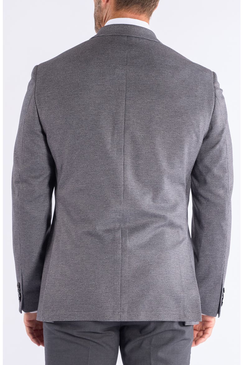 Check Knit Sport Coat, Alternate, color, GREY