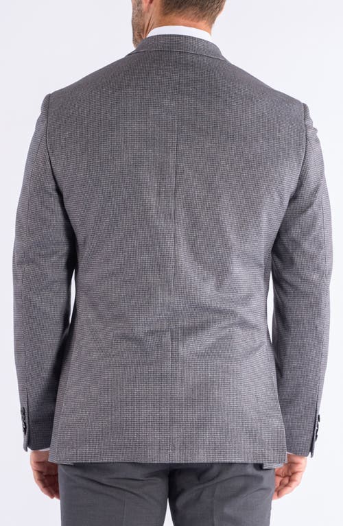 Savile Row Co Check Knit Sport Coat In Gray
