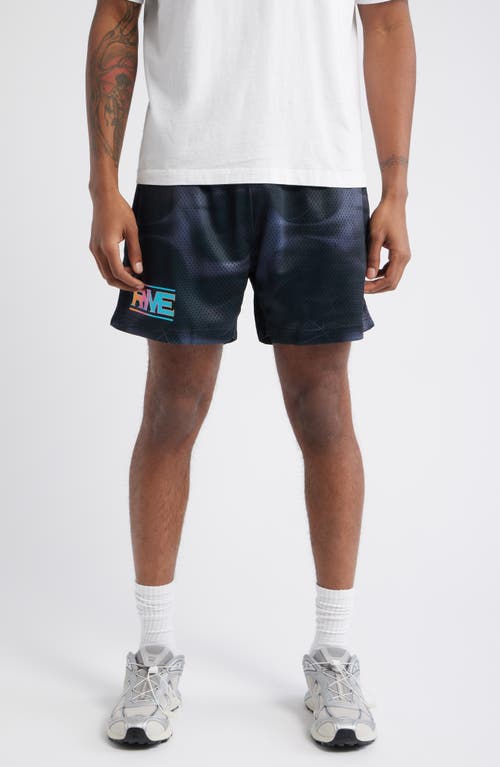 Overtime Elite Rwe Mesh Basketball Shorts In Blue