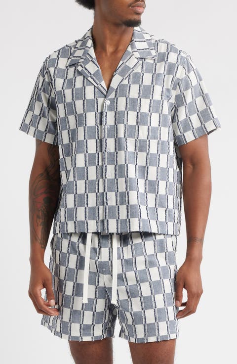 Andrew Check Cotton Camp Shirt