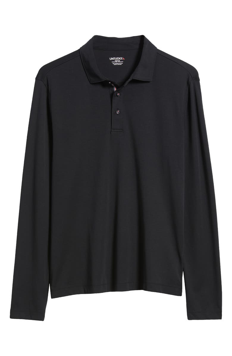 UNTUCKit Damaschino Wrinkle Free Long Sleeve Polo, Alternate, color, 