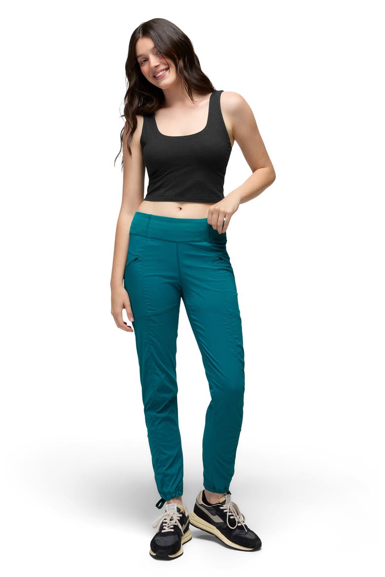 Koen Mid Rise Performance Pants, Alternate, color, BLUE CORAL
