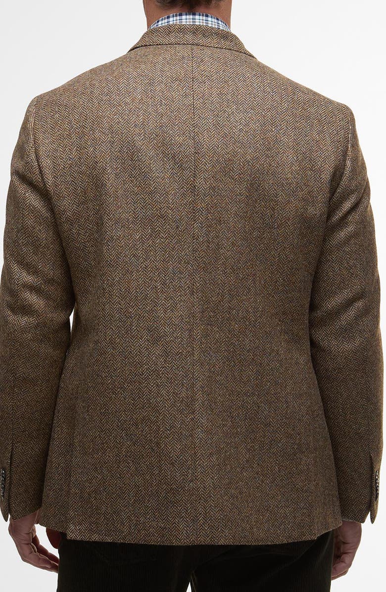 Barbour Firth Moons Wool Herringbone Sport Coat, Alternate, color, Brown