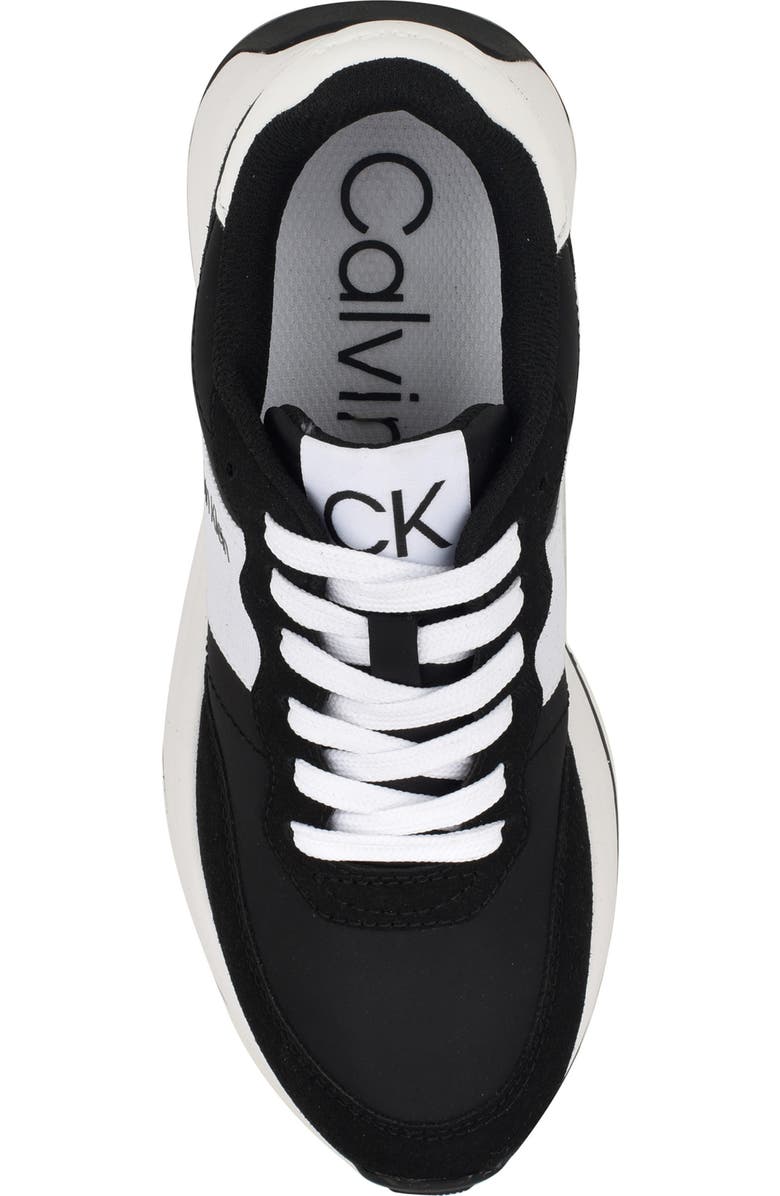 Calvin Klein Hallie Wedge Sneaker, Alternate, color, Black