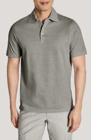Jack Victor Davis Cotton & Linen Polo