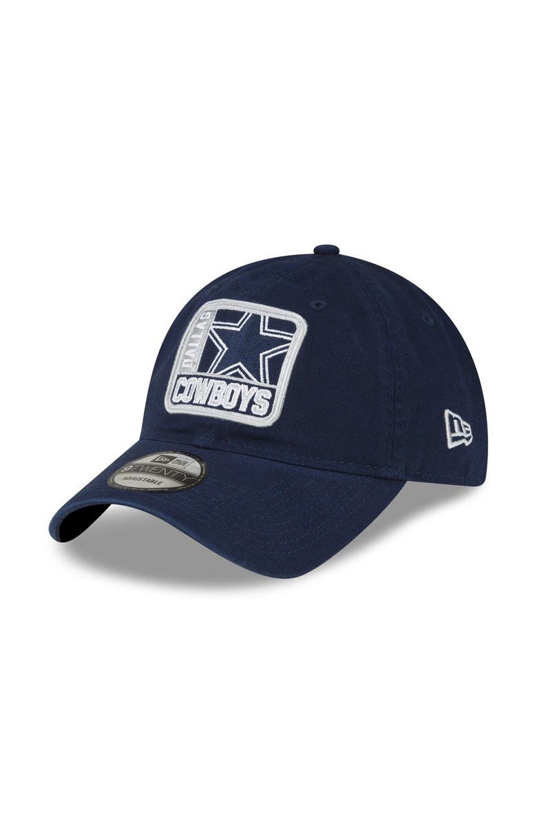 New Era Men's New Era Navy Dallas Cowboys Logo Mix 9TWENTY Adjustable Hat, Main, color, 