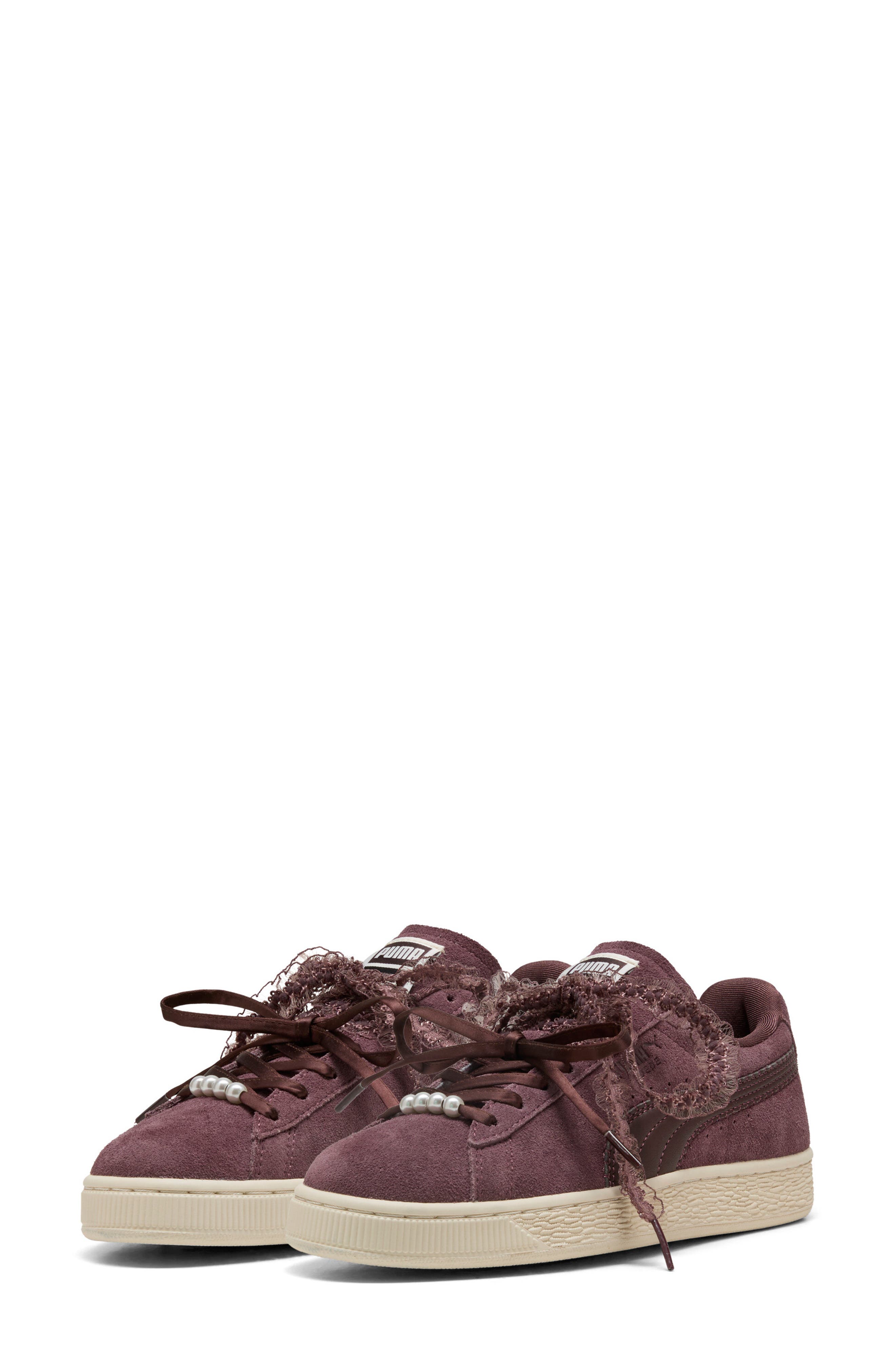 Suede Bloom Sneaker, Main, color, RICH COCOA/ CHOCOLATE FONDUE