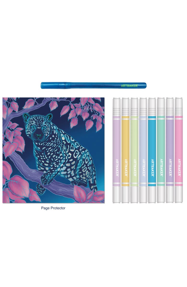 Art Maker Animals, Creative Coloring Kit, 32 Wildlife & Nature Illustrations, Alternate, color, Multicolored