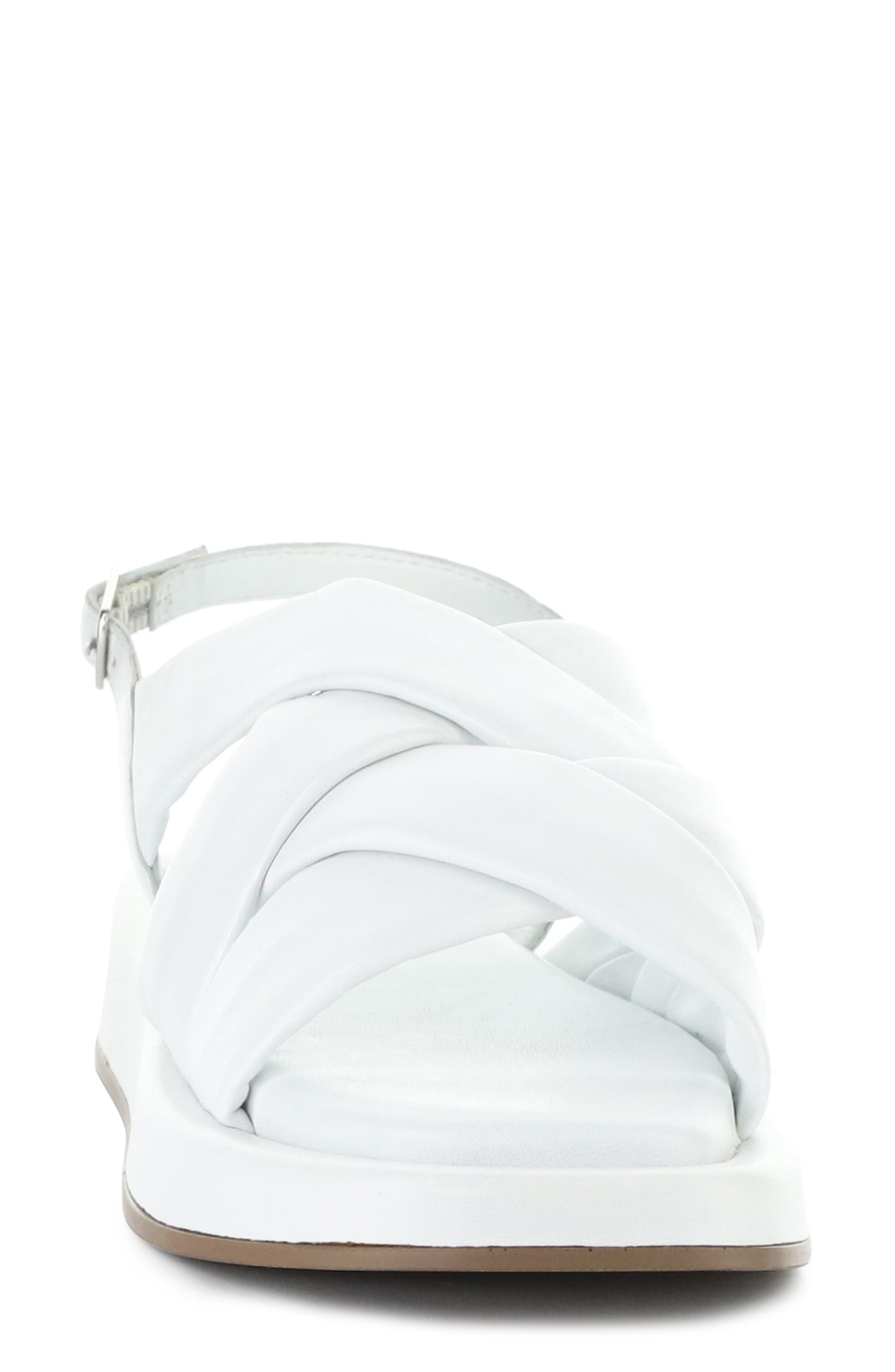 Brixin Slingback Platform Wedge Sandal, Alternate, color, WHITE NAPPA