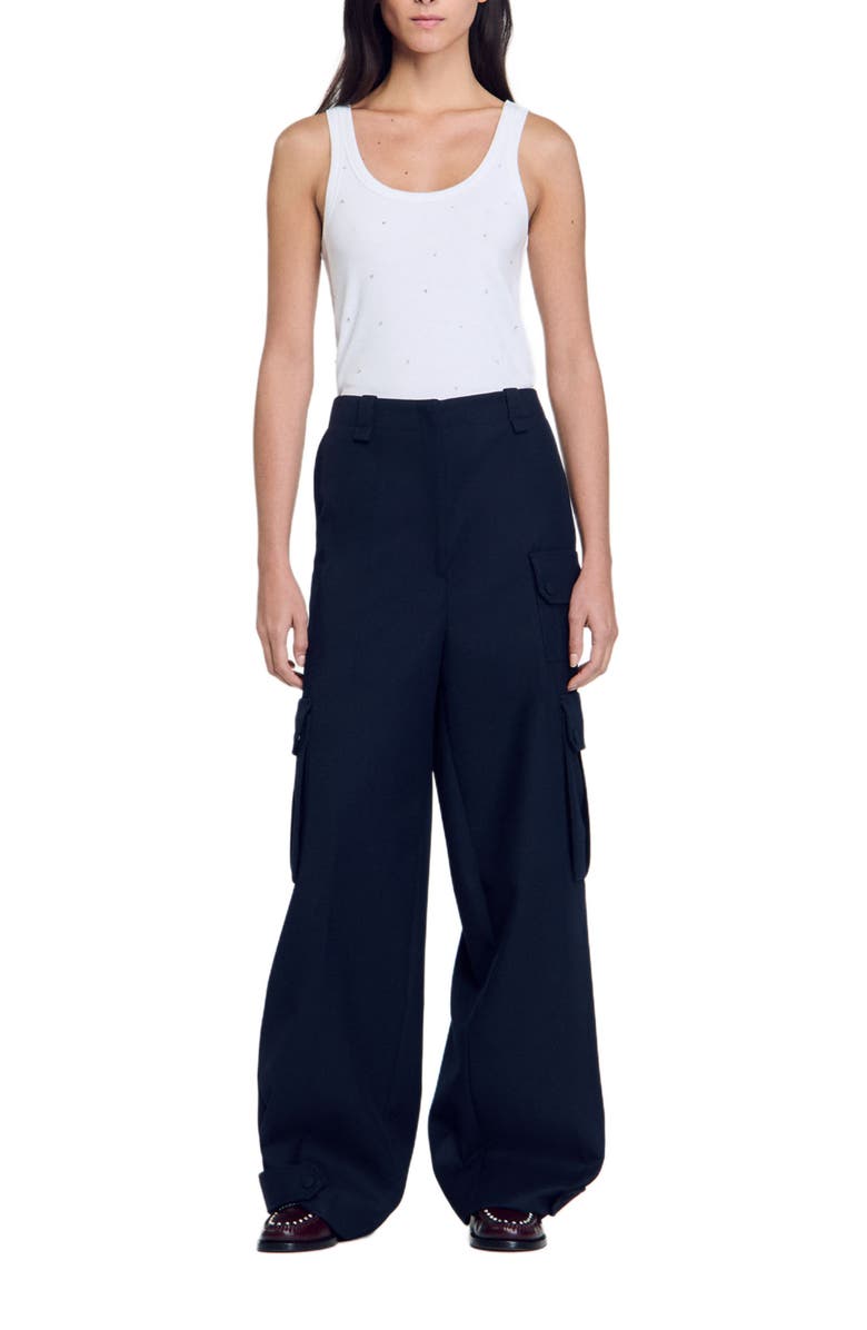 SANDRO Cargo trousers, Alternate, color, 