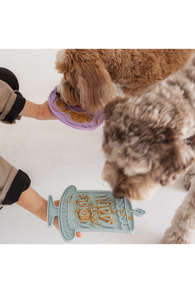Enrichment Lick Mat, Alternate, color, Blue