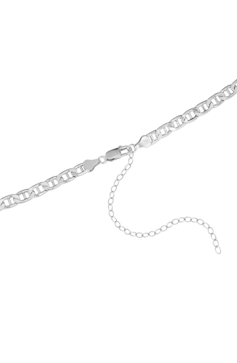 ATHRA LUXE Anchor Chain Choker Necklace, Alternate, color, Silver