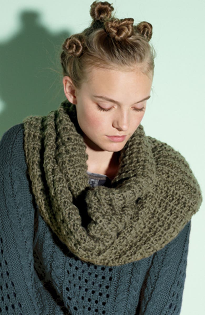 BP. Frenchi<sup>®</sup> Waffle Knit Infinity Scarf, Alternate, color, 