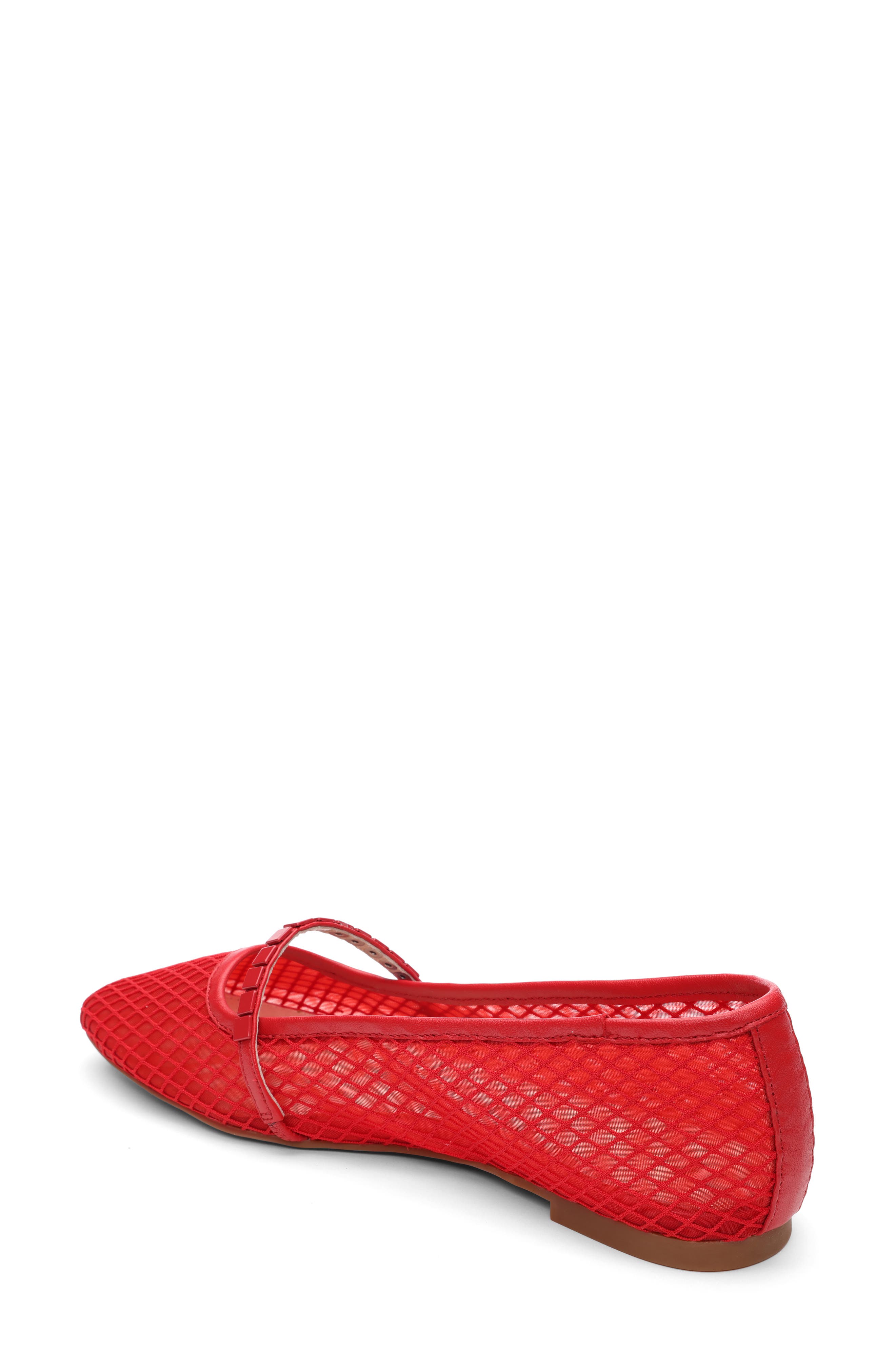 Sanctuary Chic Mary Jane Flat, Alternate, color, Coral Red
