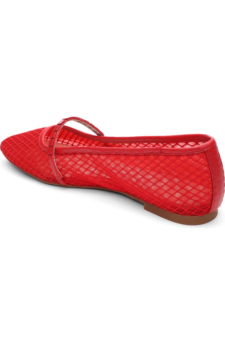 Sanctuary Chic Mary Jane Flat, Alternate, color, Coral Red