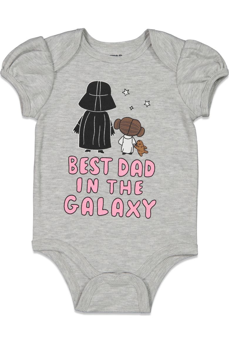 Darth Vader One Piece Bodysuit, Main, color, Grey Vader Leia