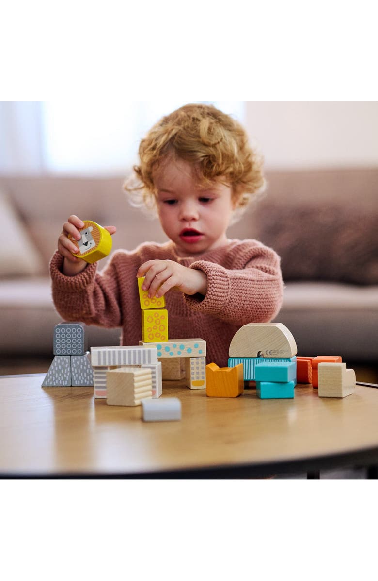 HABA Animal Parade Wooden Blocks - 25 Piece Set, Alternate, color, Multi