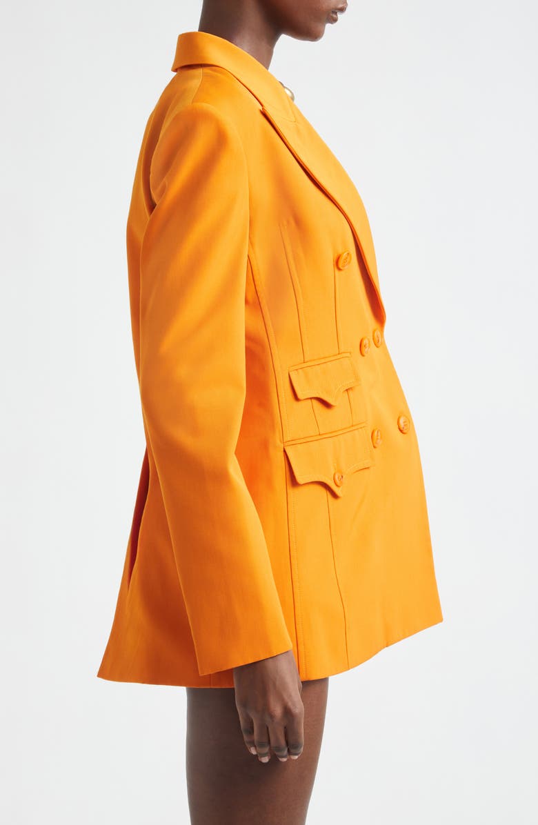 Zimmermann Alchemy Double Breasted Blazer, Alternate, color, Sunset Orange