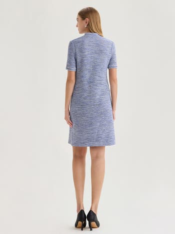 Misook Melange Tweed Knit Shift Dress | Nordstrom