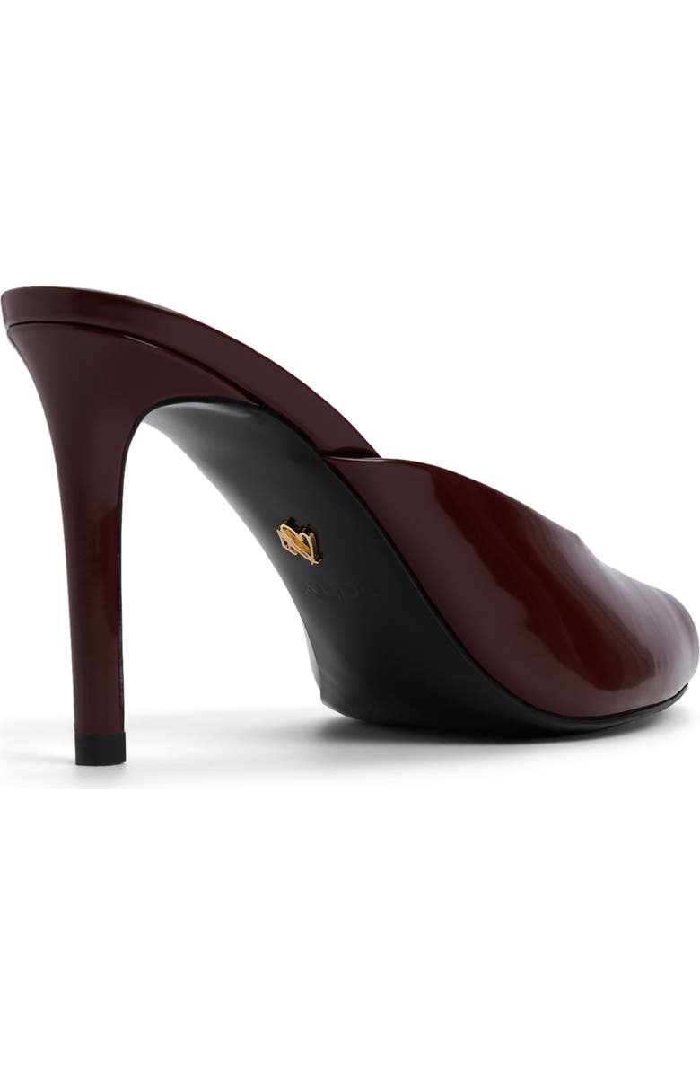 ALDO Elenara Pointed Peep Toe Mule, Alternate, color, Burgundy