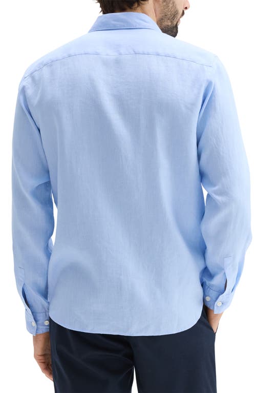 Theory Irving Solid Linen Button-up Shirt In Clear Sky