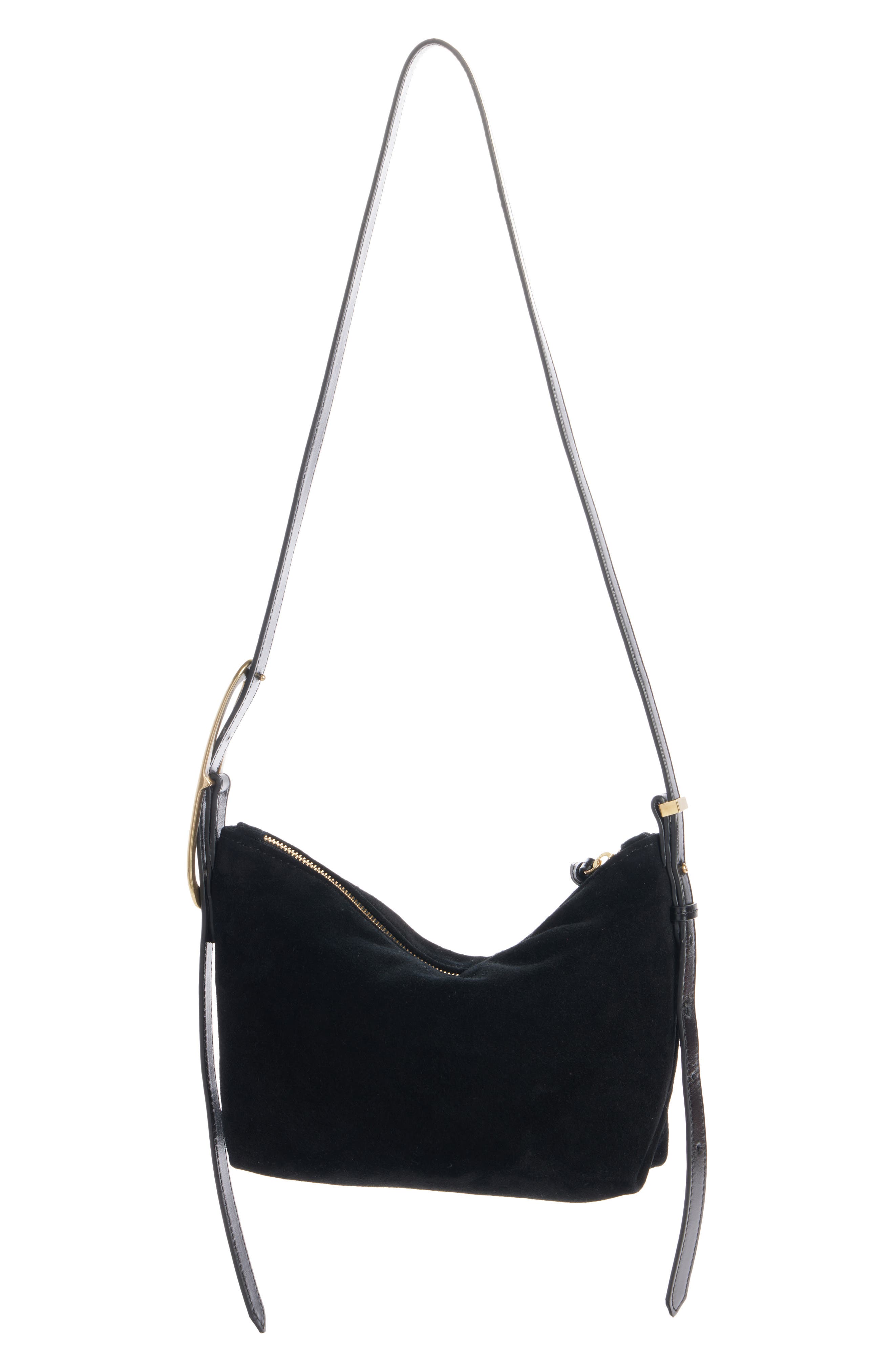 Isabel Marant Mini Leyden Suede Hobo Bag, Alternate, color, 