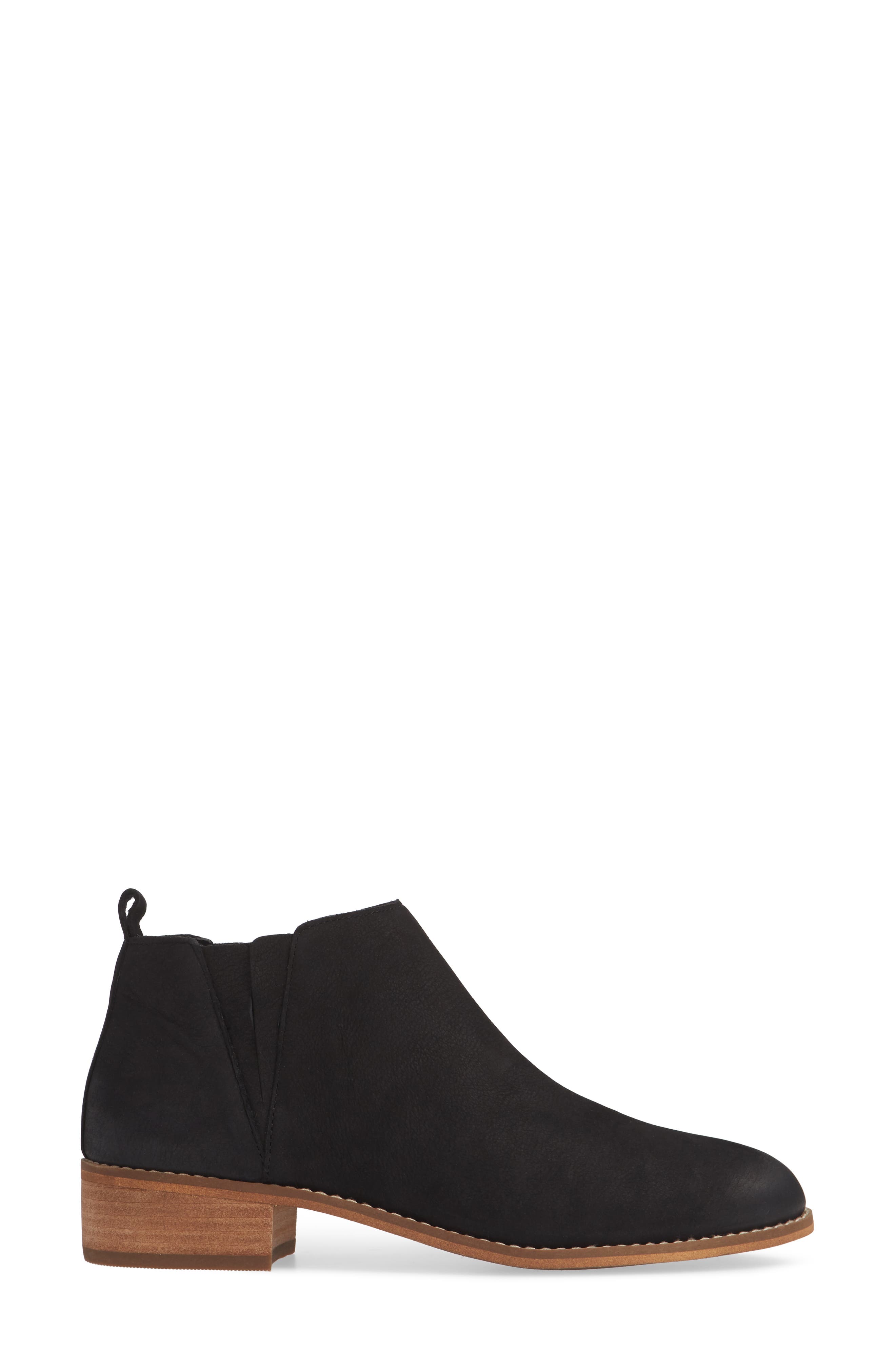 Kacee Bootie, Alternate, color, BLACK BURNISHED NUBUCK