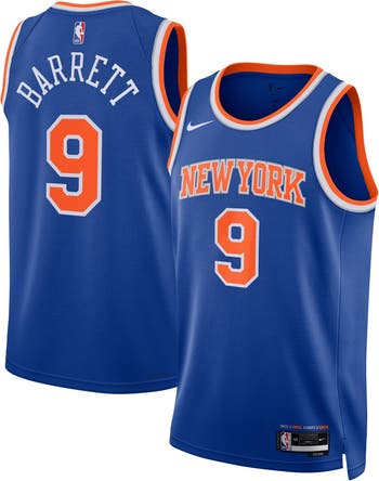 Nike Unisex Nike RJ Barrett Blue New York Knicks Swingman Jersey