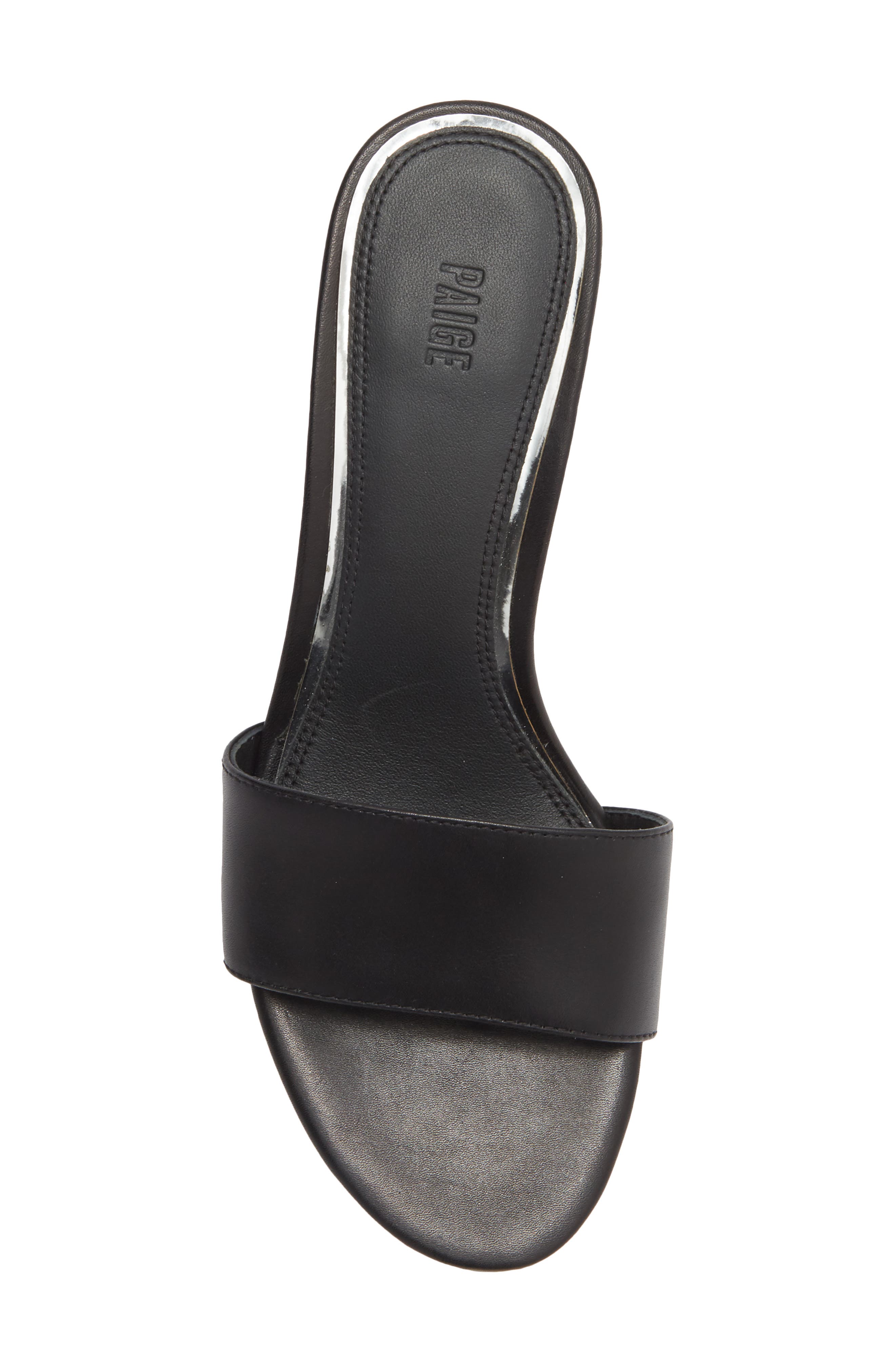 PAIGE Fallyn Kitten Heel Sandal, Alternate, color, Black