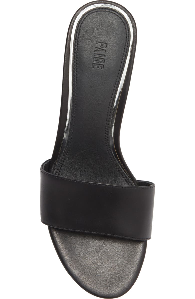 PAIGE Fallyn Kitten Heel Sandal, Alternate, color, Black