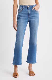 Wit & Wisdom Bennett Studded High Waist Ankle Barely Bootcut Jeans