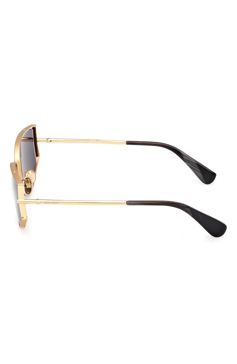 Max Mara Menton 58mm Cat Eye Sunglasses, Alternate, color, Deep Gold/ Black Horn/ Smoke