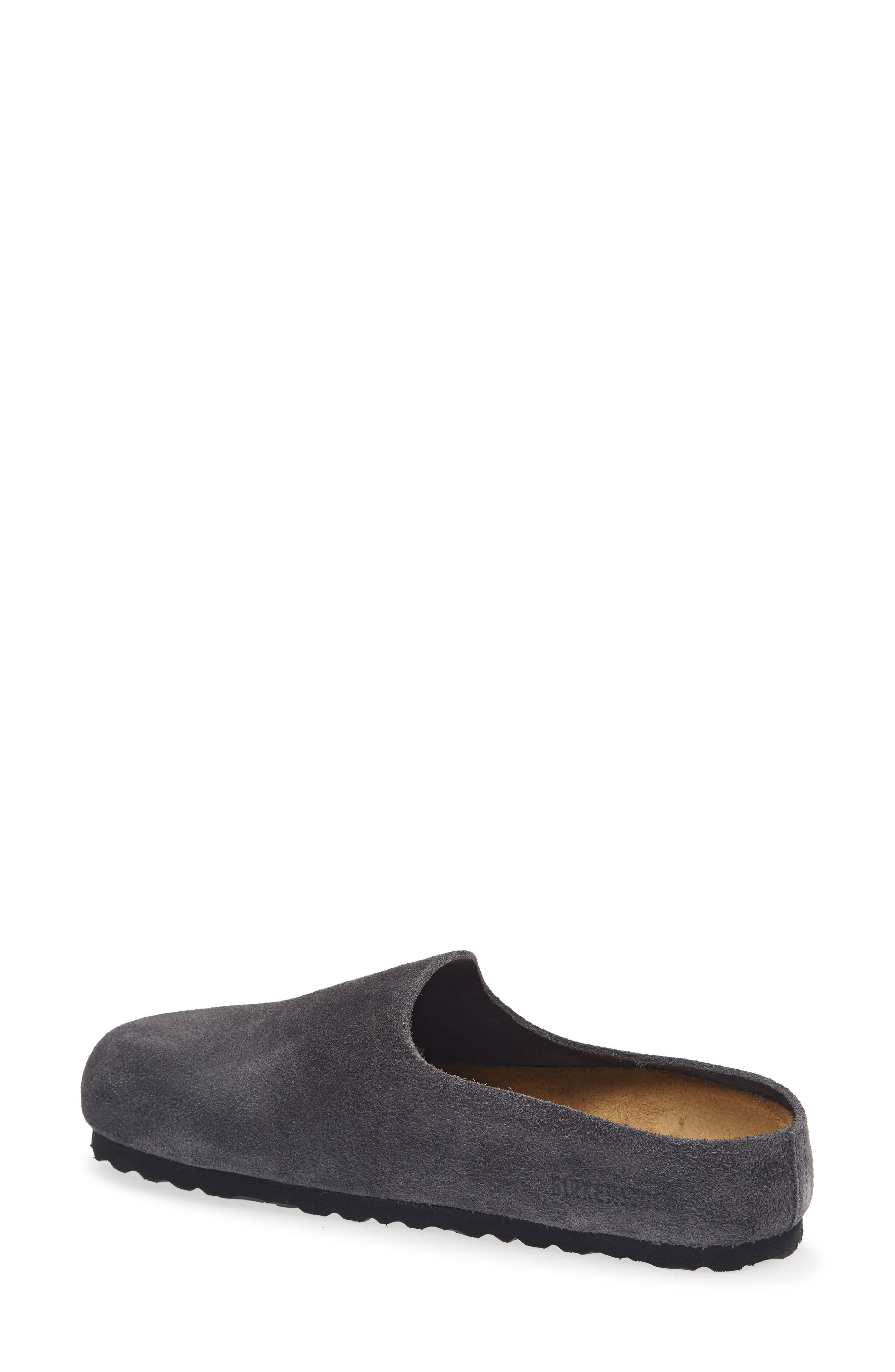 Amsterdam Wrapped Leather Mule, Alternate, color, CHARCOAL