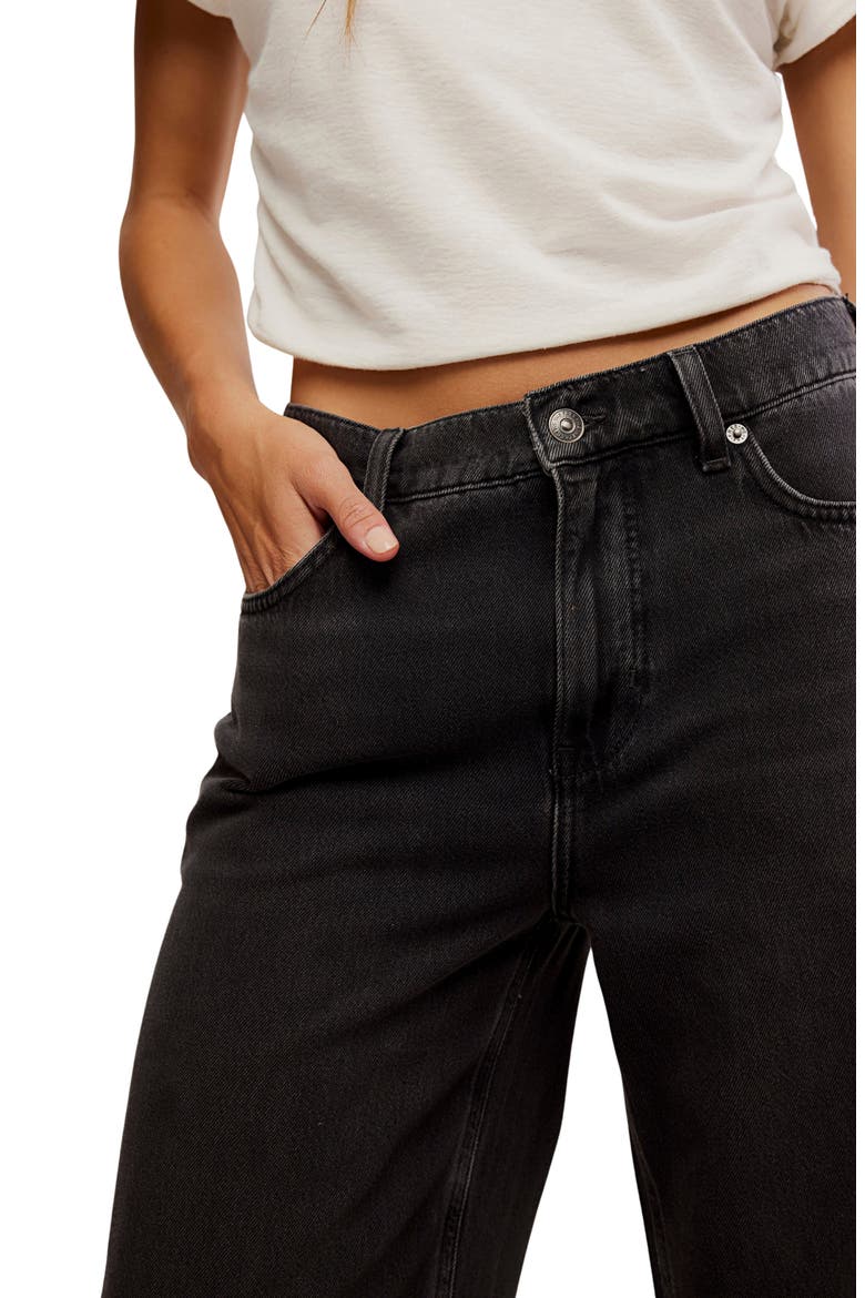 Stride High Waist Wide Leg Jeans, Alternate, color, MILES TO GO