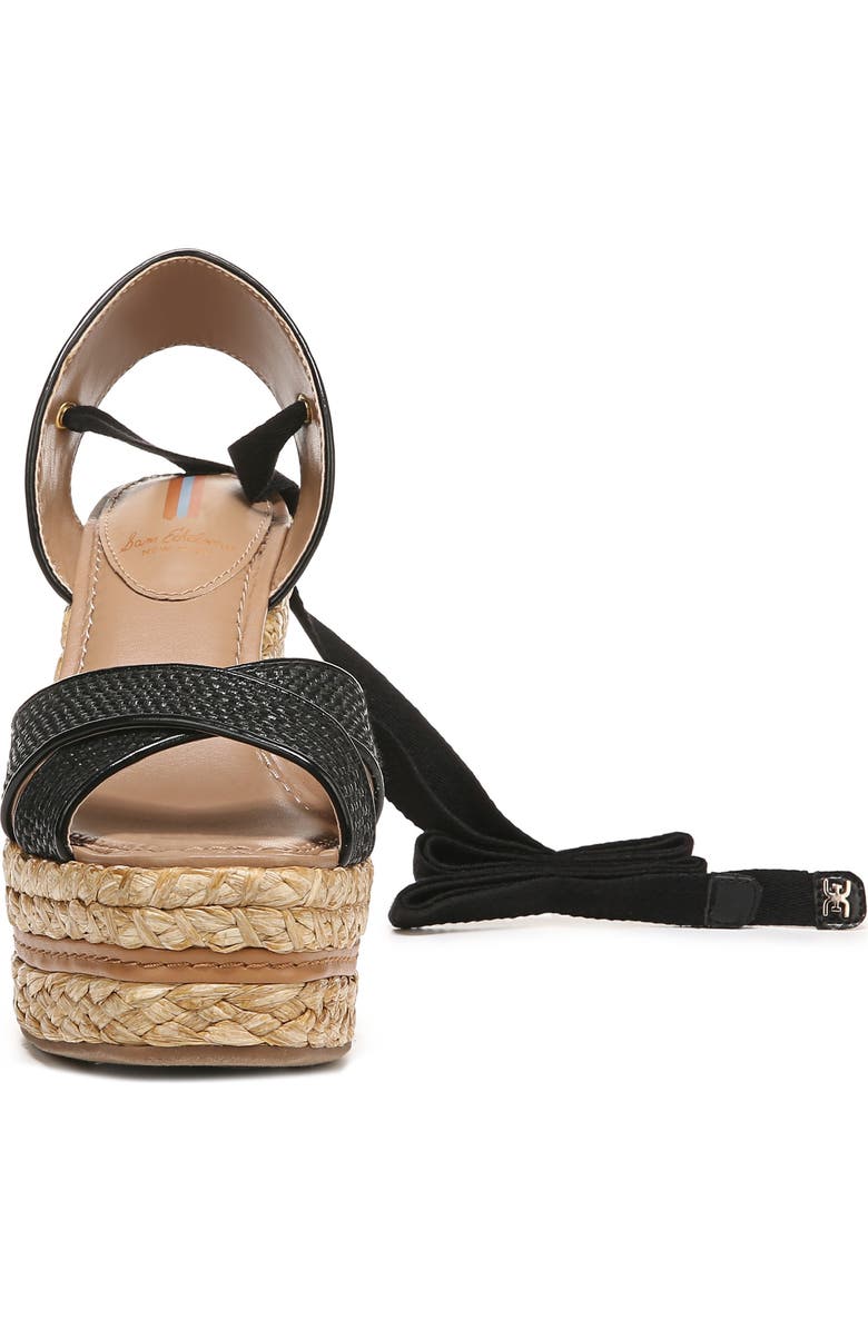 Sam Edelman Vaughn Ankle Wrap Espadrille Platform Wedge Sandal, Alternate, color,