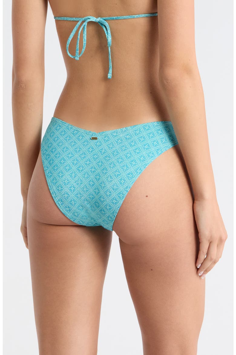 Moon Geo High Leg Bikini Bottoms, Alternate, color, BLUE
