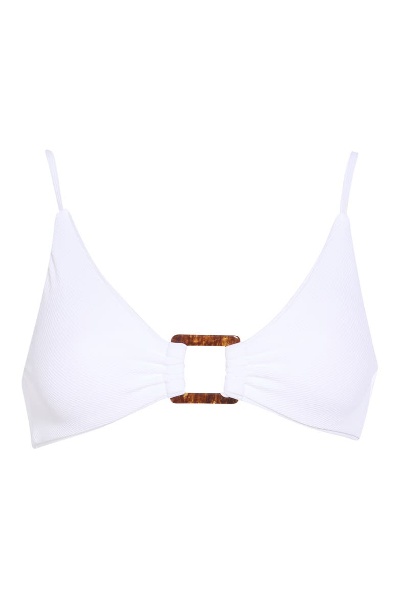 Buckle Reversible Bikini Top, Alternate, color, VANILLA