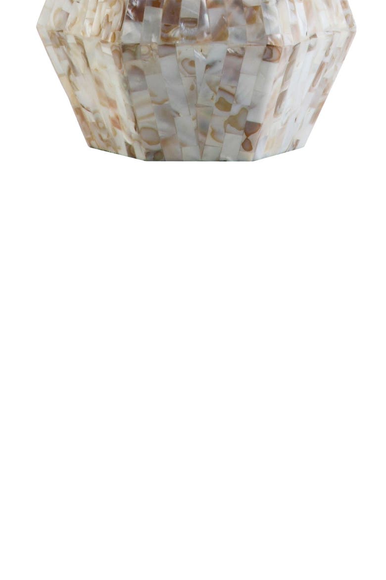 Isabella 21" Seashell LED Table Lamp, Natural Ivory, Alternate, color, Natural/Ivory