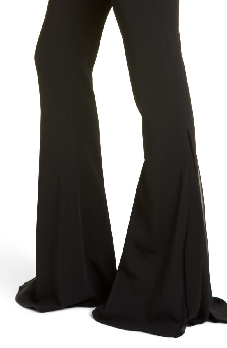 CUSHNIE Tulle Godet Flare Pants, Alternate, color, 