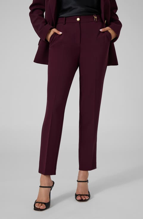 Jolie Metal Zip Low Rise Chino Pants