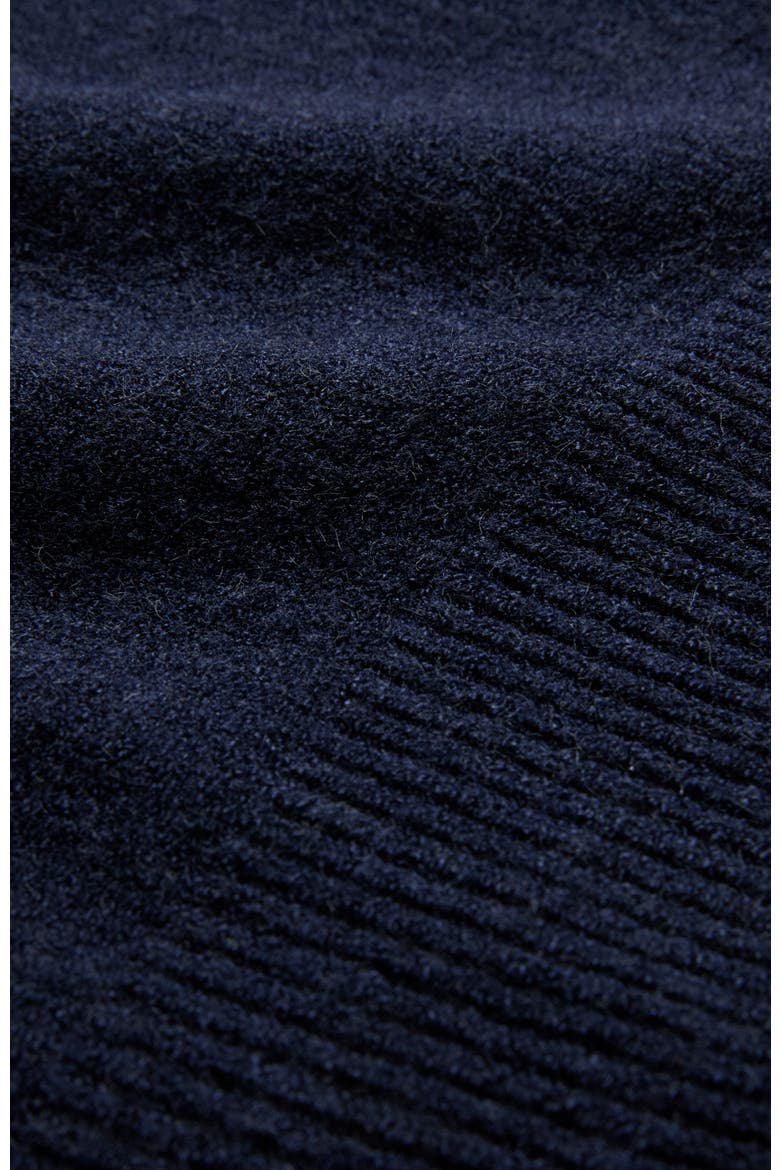 Roll Edge Crew Neck Jumper, Alternate, color, Navy