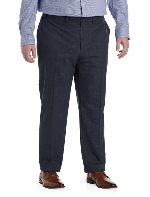 Big & Tall Textured Suit Pants