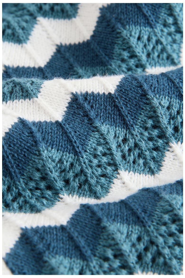 Kids' Zigzag Stripe Shirt, Alternate, color, BLUE MULTI