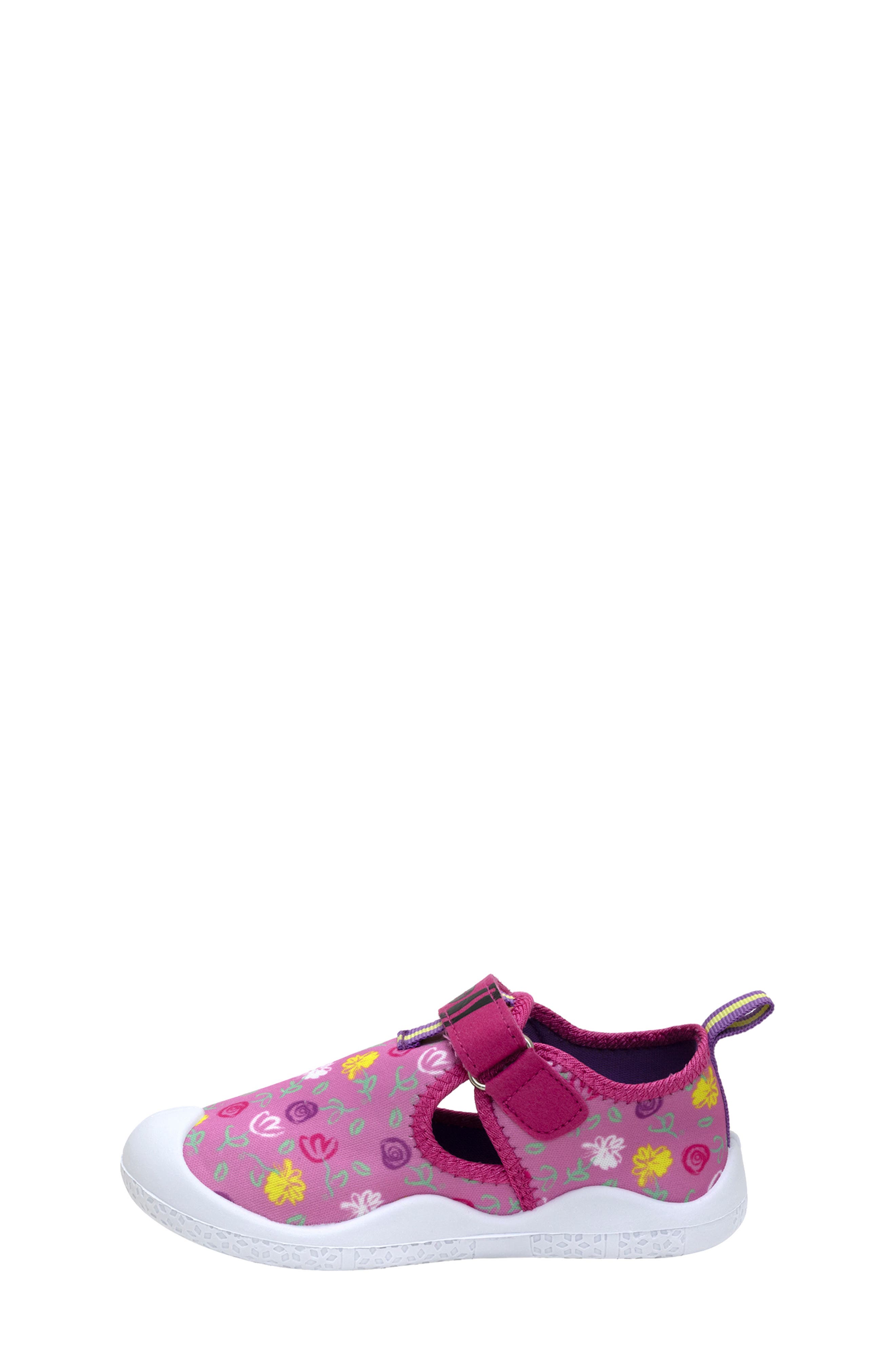 Robeez<sup>®</sup> Kids' Flower Doodles Sandal, Alternate, color, Pink