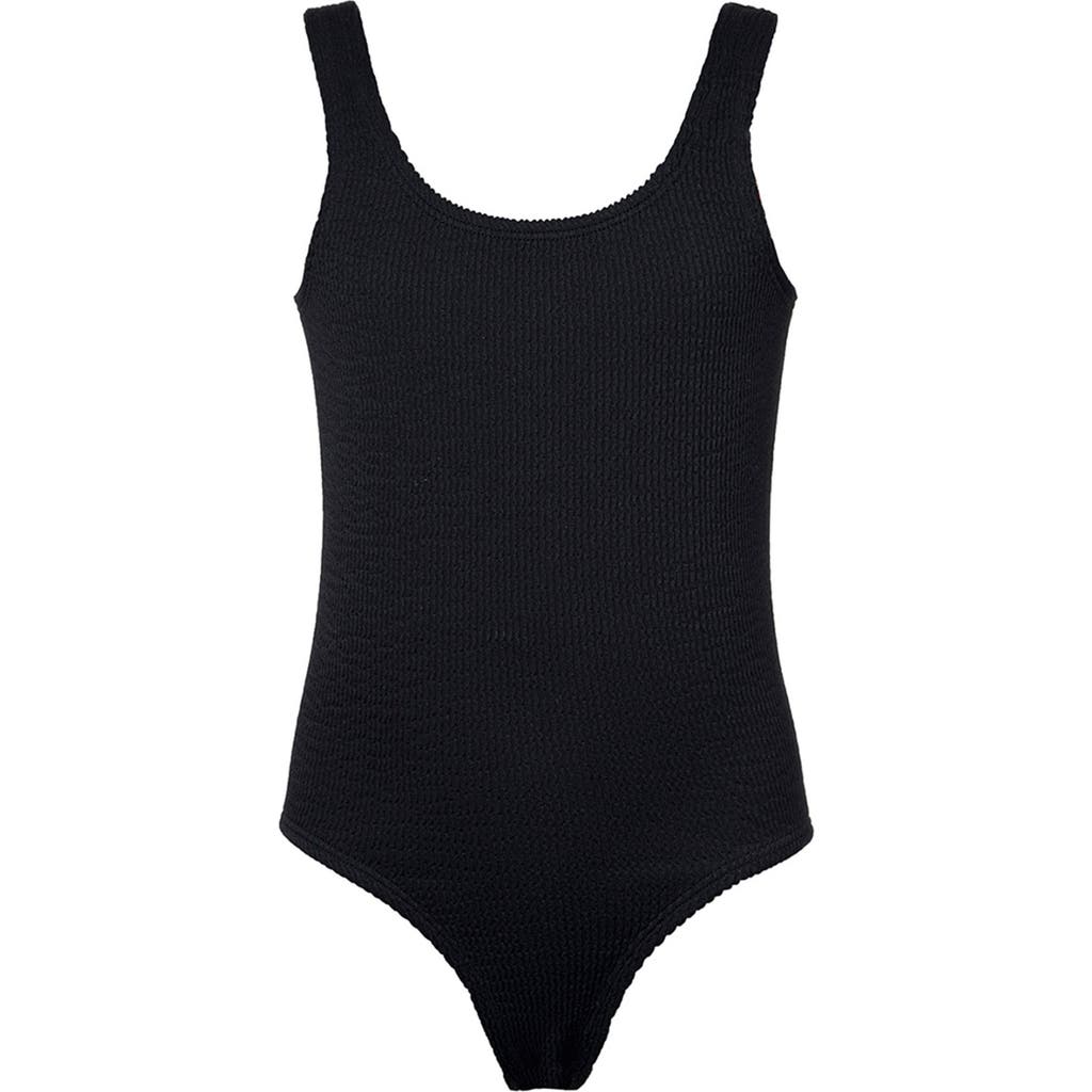 Gottex Kids Tubular Multi-Size Fit One Piece in Black at Nordstrom, Size Small/medium