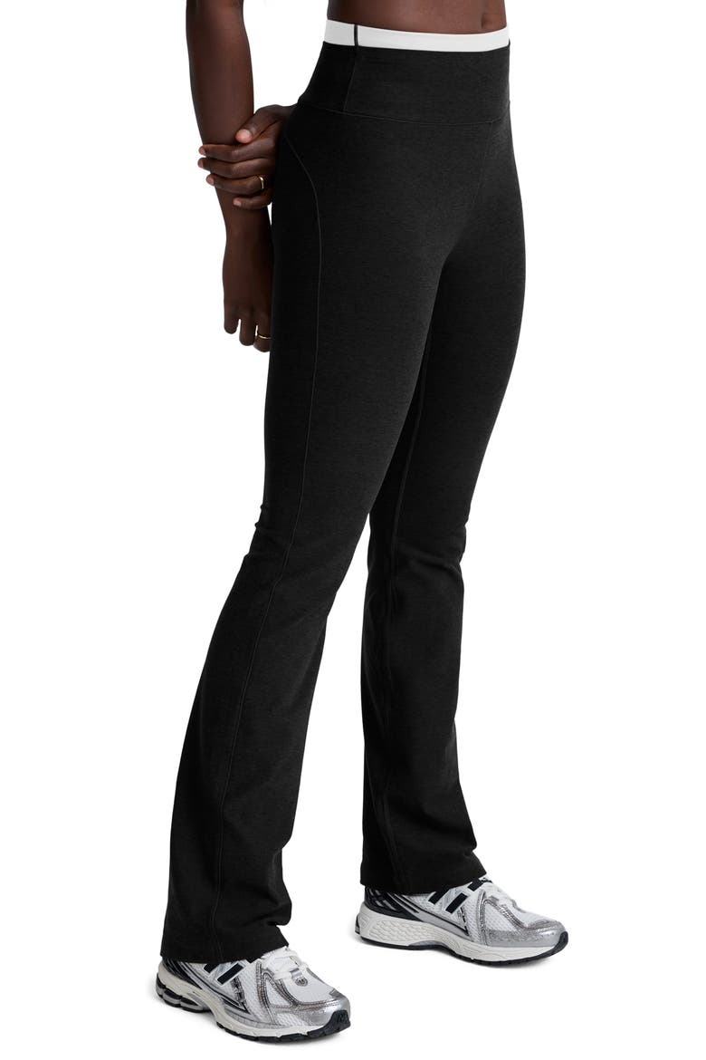 Space Day Layered Bootcut Pants, Alternate, color, DARKEST NIGHT