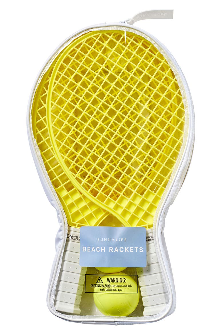 Beach Rackets Set, Alternate, color, YELLOW