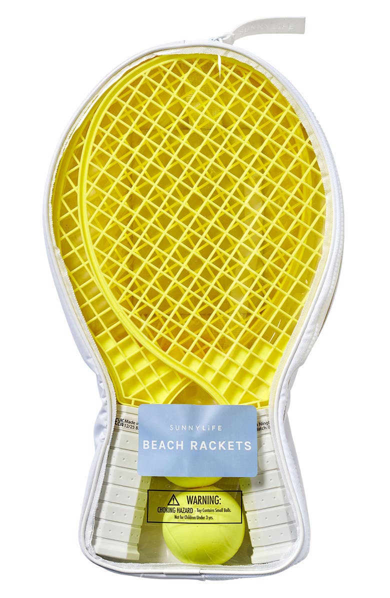 Sunnylife Beach Rackets Set, Alternate, color, Yellow