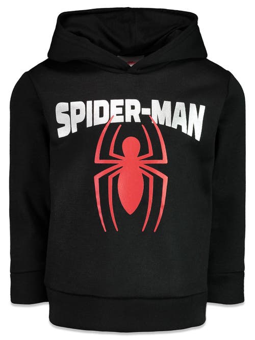 Marvel Spider-man Pullover Hoodie In Black